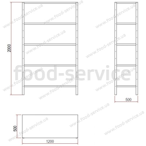 Стелаж Angelo Po E1220SR